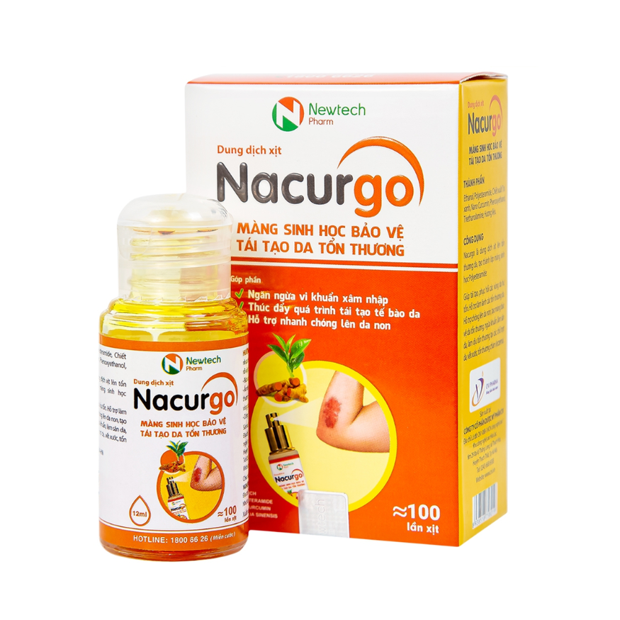 Dung dịch xịt vết thương Nacurgo (C/30ml)