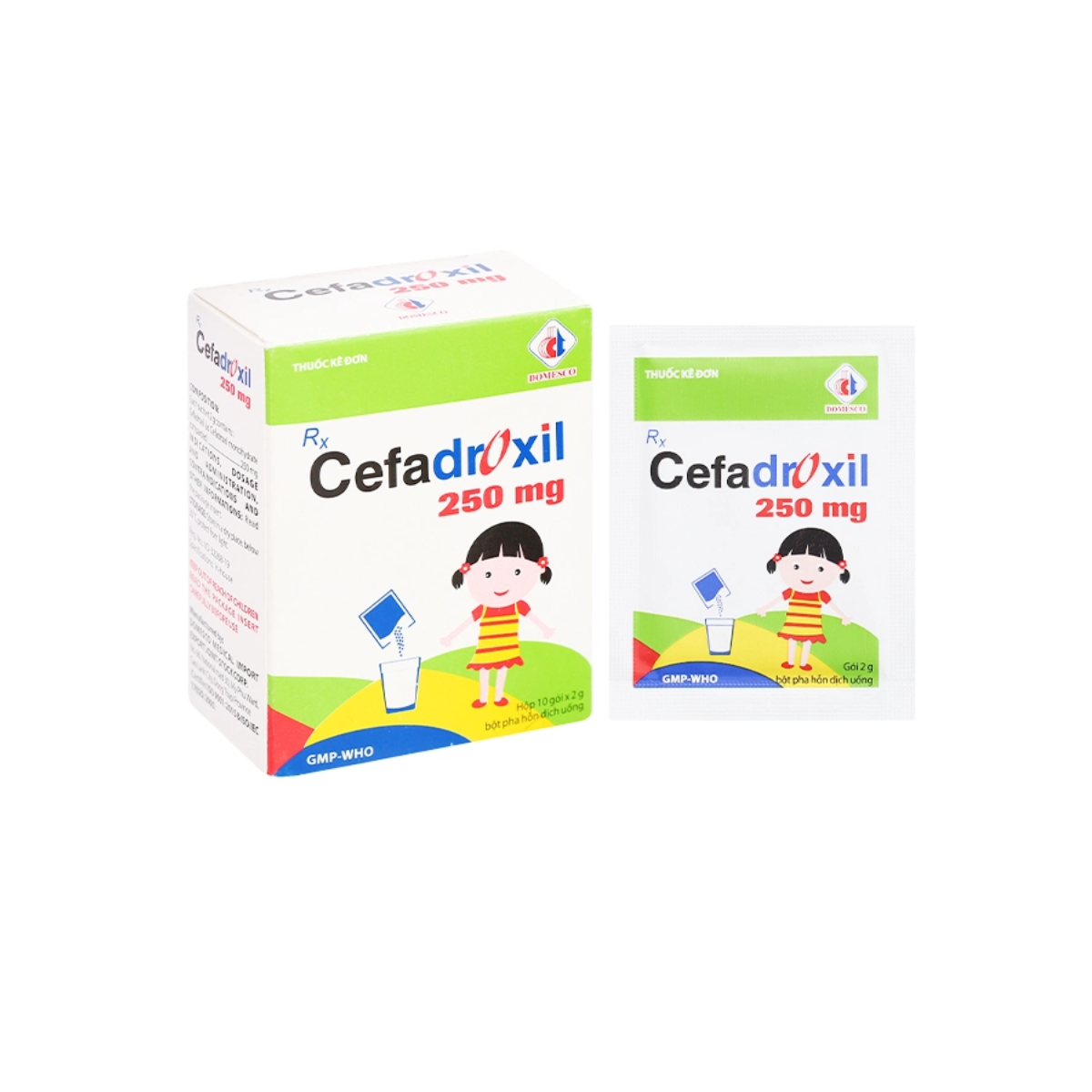 Cefadroxil 250mg Domesco H/10 gói